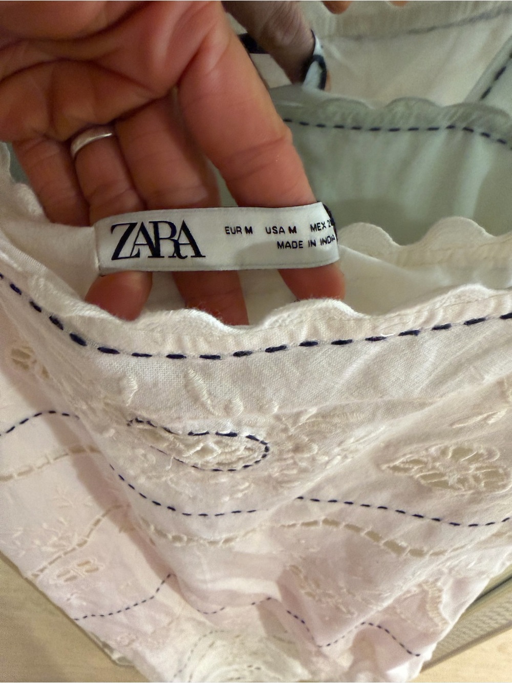 NWT Zara ZW Collection Embroidered Dress - Picture 12 of 14